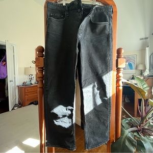 Faded Black Rag & Bone “Maya” button fly jeans